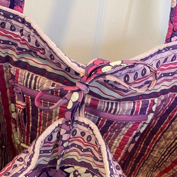 Vera Bradley Purple Floral Tote - Picture 4 of 6